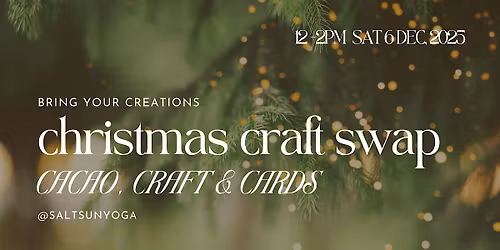 Christmas Craft Circle| Cacao, Cards and Craft Swap