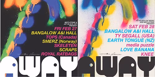 DAZE AWAY Feat Ty Segall, Earth Tongue, Love Banana ... @ A & I Hall, Bangalow NSW