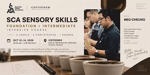 SCA Coffee Sensory Skills Intensive: Foundation + Intermediate