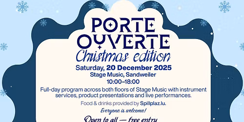 Porte Ouverte \u2013 Christmas Edition