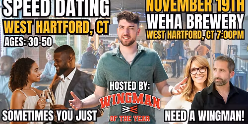 Speed Dating With Wingman Of The Year: West Hartford, CT