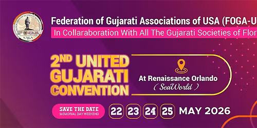 UNITED GUJARATI 2026 CONVENTION, ORLANDO