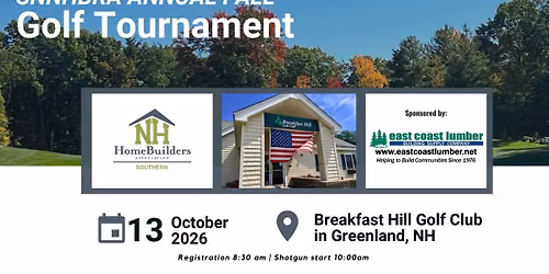 SNHHBRA Annual Fall Golf Tournament