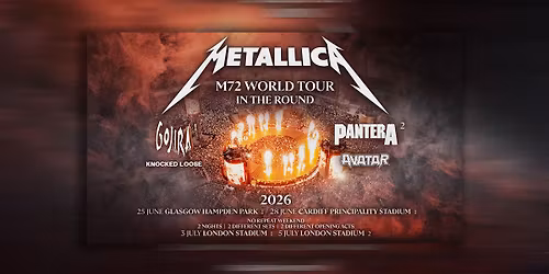 Metallica with Pantera & Avatar Budapest Tickets