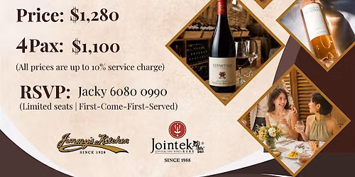 18\/9 - Jimmy's Kitchen French Wine Tour Dinner