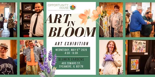 "Art in Bloom" Opportunity House Art Exhibition 2026