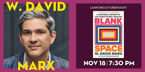 Book Event: W. David Marx with Emily Sundberg