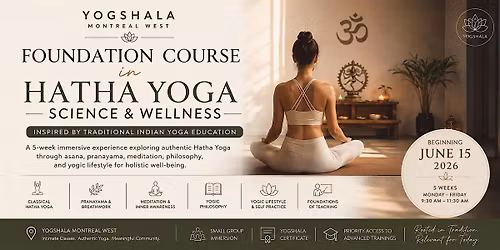 Yogshala Foundation Course in Hatha Yoga Science & Wellness