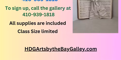 Antique Hymnal Angel Workshop 