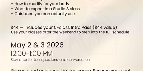 Intro to Yoga Weekend