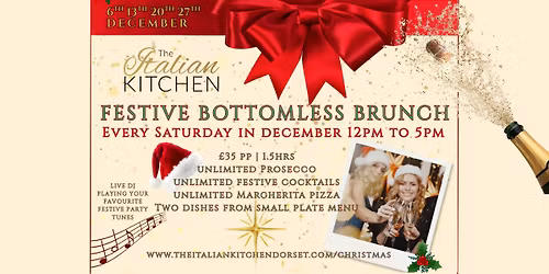 \ud83e\udd42Festive Bottomless Brunch every Saturday in December