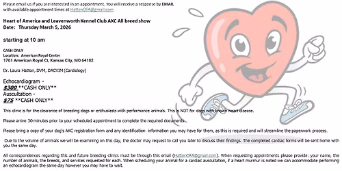 Dr Hatton OFA Cardiac Clinic -ONE DAY EVENT