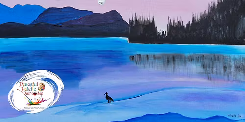 Peaceful Palette - Mountainside Ocean Tranquil Moments