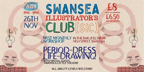 Swansea Illustrators Club [SIC] - Period-Dress Life-Drawing!