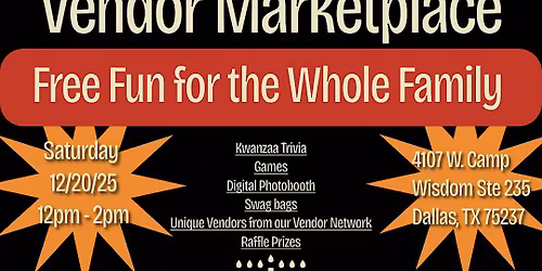 12\/20 Oak Cliff Vendor Marketplace: Kwanzaa