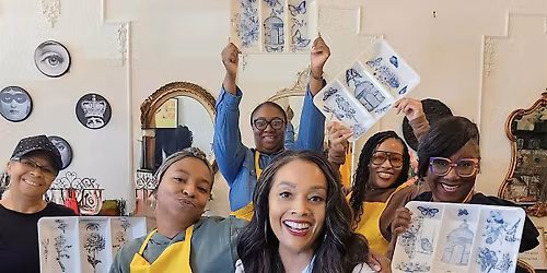 Sip, Stamp & Style: Faux Toile Tray Workshop