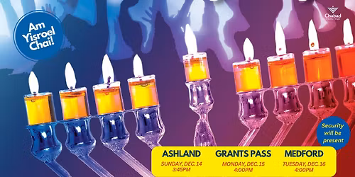 Grants Pass Menorah Lighting