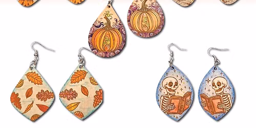 \t Customize with Color - Fall or Halloween Earrings