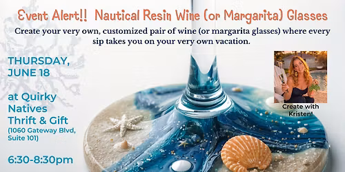 Get Nauty(cal) with Kristen!! Intro to Resin Art with Glasses!