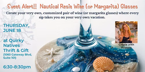 Get Nauty(cal) with Kristen!! Intro to Resin Art with Glasses!