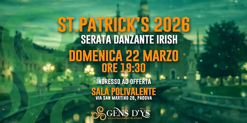 Padova - St. Patrick's 2026: serata danzante Irish
