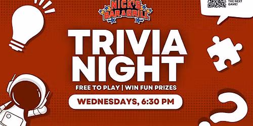 The Colony Trivia Night | Nick's Bar & Grill