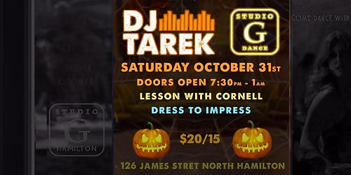 STUDIO-G 2026 HALLOWEEN DANCE PARTY feat. DJ TAREK