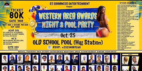 Western Area Awards Night & Pool Party
