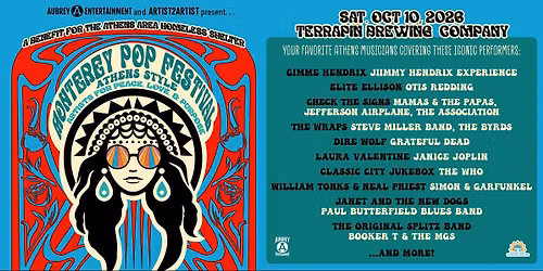 Monterey Pop Music Festival: Athens Style @ Terrapin Beer Co.