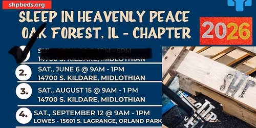 Bed build 6-6-26 from 9-1pm in Midlothian 