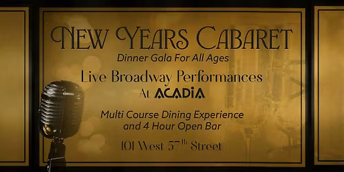 BallDrop.com Presents Acadia New Year's Eve Cabaret