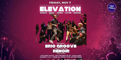 ELEVATION (1st Fridays) - Soulful, Disco, House Music