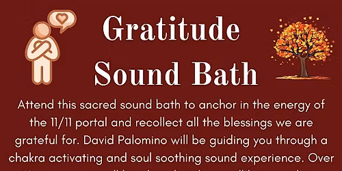 Gratitude  Sound Bath