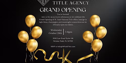 W. Park National Title Agency Grand Opening