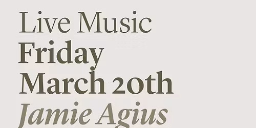 Live Music/ Jamie Agius