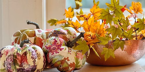 Workshop: Decorative Decoupaged Pumpkins