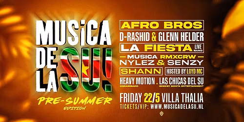 MUSICA DE LA SU! Pre-Summer W\/ AFRO BROS 22\/5 @ VILLA THALIA