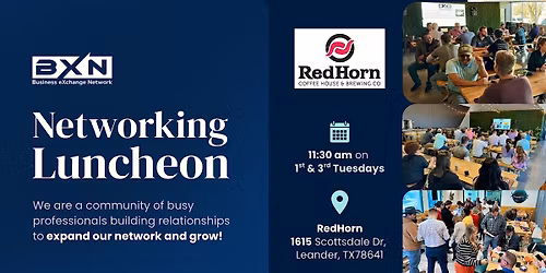 BXN Cedar Park\/Leander Networking Luncheon - Red Horn