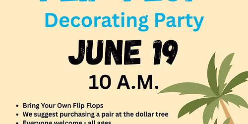 Flip Flop Decorating Party