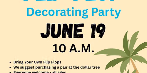 Flip Flop Decorating Party