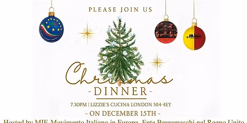 M.I.E. London Christmas Dinner 2025 \u2013 at Lizzie\u2019s Cucina