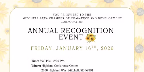 2026 Mitchell Chamber and Development Corporation Annual Recognition Event