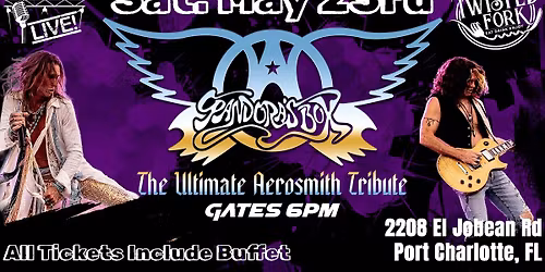 PANDORA\u2019S BOX \u2013 THE ULTIMATE AEROSMITH TRIBUTE + 13 Floors Below | SAY MAY 23 | GATES 6PM