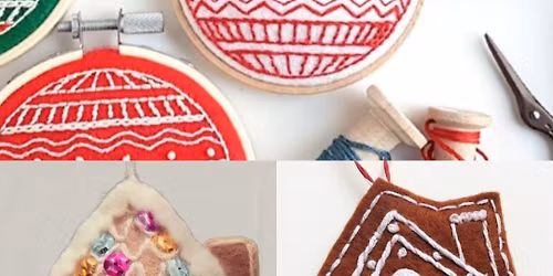 Embroidered Ornaments @ The Meadow