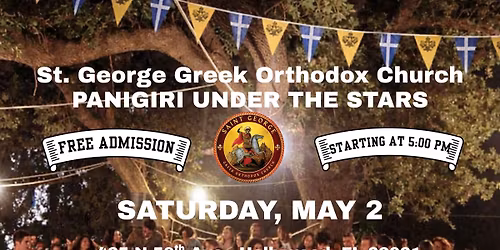 St. George Greek Name Day Festival - Panigiri Under the Stars