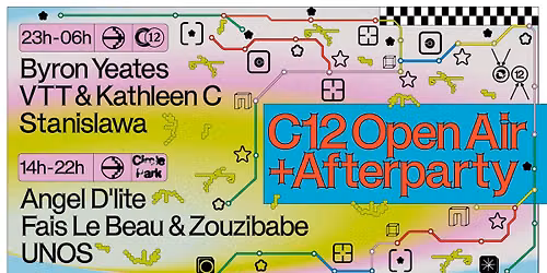 C12 x Circle Park Open air + Afterparty 15 HRS w\/ Angel D\u2019lite, UNOS, Byron Yeates, Zouzibabe and mo