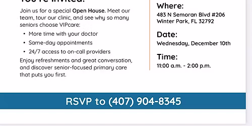 Open House For Seniors