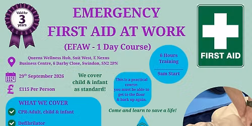 Emergency First Aid at Work (EFAW)-1 Day Course