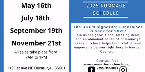 CCC Rummage Sale Fundraiser