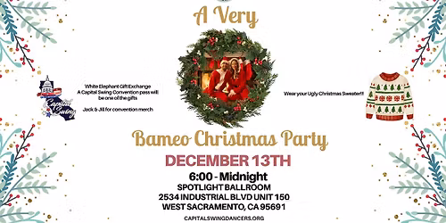 Capital Swing Dancers Monthly Dance - A Very Bameo Christmas